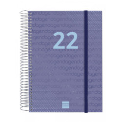 AGENDA ESPIRAL ANUAL YEAR E10 1DP 2022 AZUL+ FINOCAM22 741101022