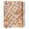 CUADERNO ESPIRAL HARRY POTTER C/GOMA MAPA MERODEADOR ERIK CTFBA50030