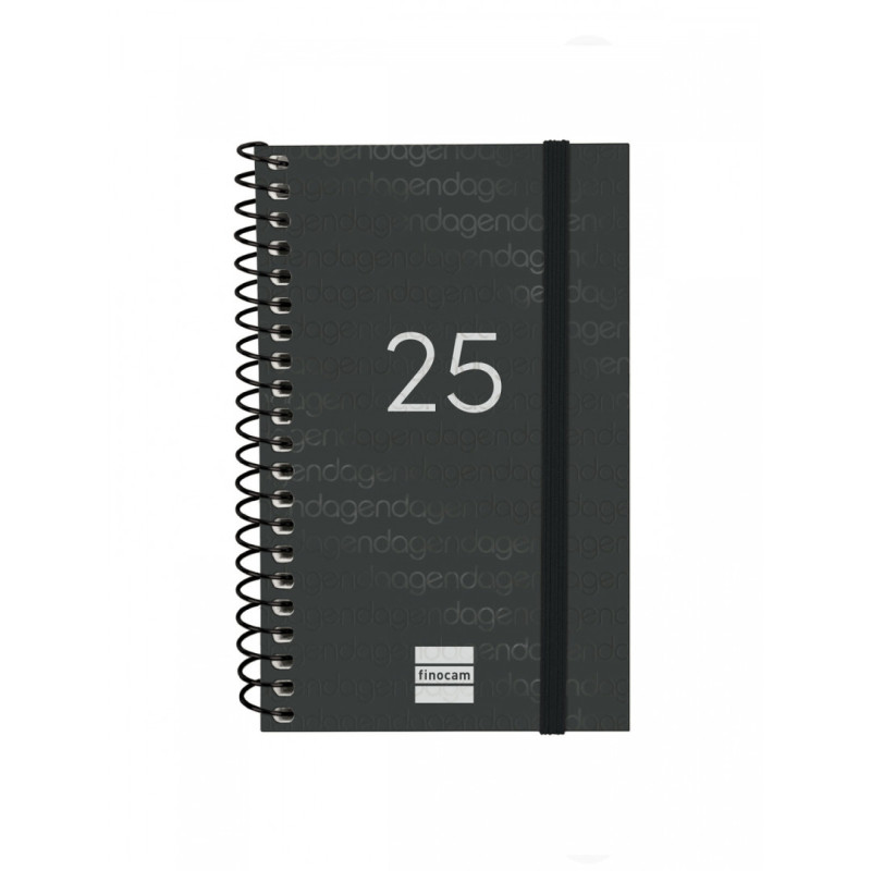 AGENDA ANUAL FINOCAM25 YEAR E3 (79*127) SVH 2025 NEGRO+ 741426025