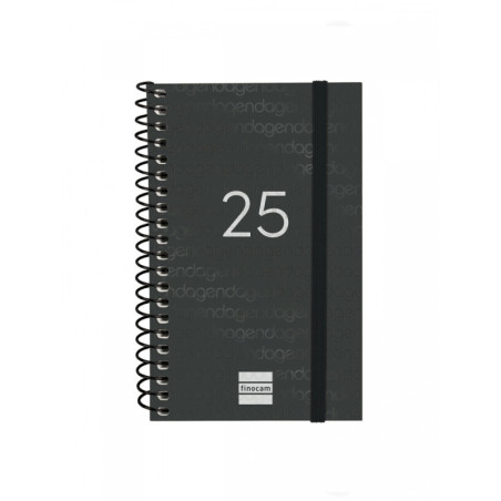 AGENDA ANUAL FINOCAM25 YEAR E3 (79*127) SVH 2025 NEGRO+ 741426025