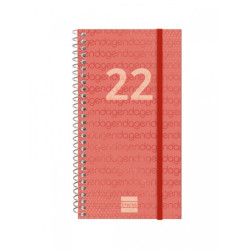 AGENDA ESPIRAL ANUAL YEAR E9 SV 2022 ROJO+ FINOCAM22 741433022