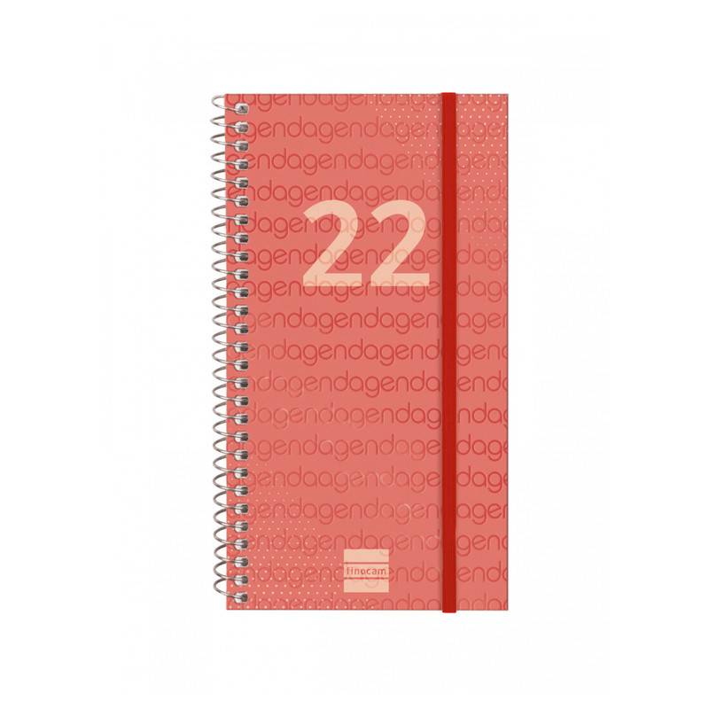 AGENDA ESPIRAL ANUAL YEAR E9 SV 2022 ROJO+ FINOCAM22 741433022