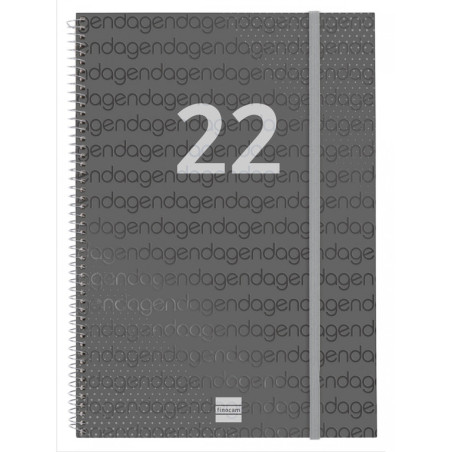 AGENDA ESPIRAL ANUAL YEAR E40 SV VERT. 2022 NEGRO+ FINOCAM22 742046022