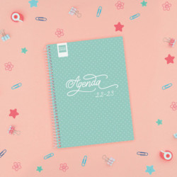 AGENDA ESPIRAL ESCOLAR FINOCAM22 COOL 1/4 SVH 22-23 TURQUESA+ 4º - 155X212 645040523