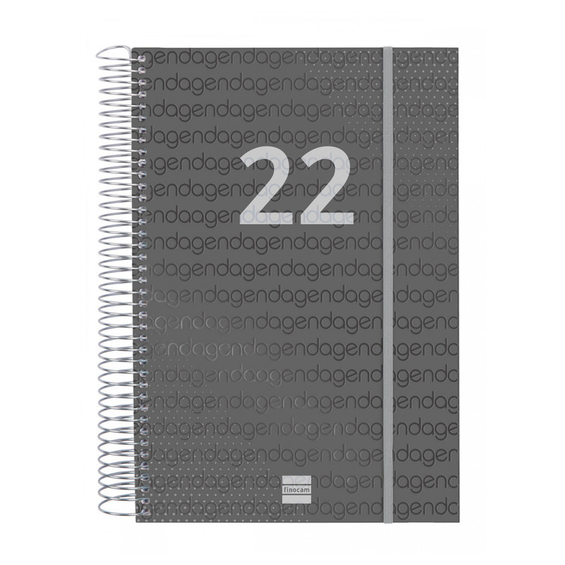 AGENDA ESPIRAL ANUAL YEAR E11 1DP 2022 NEGRO+ FINOCAM22 742076022