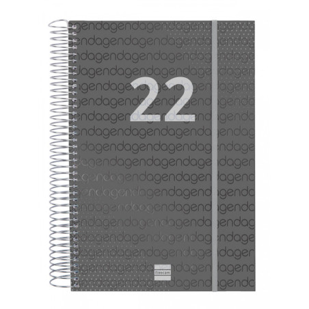 AGENDA ESPIRAL ANUAL YEAR E11 1DP 2022 NEGRO+ FINOCAM22 742076022