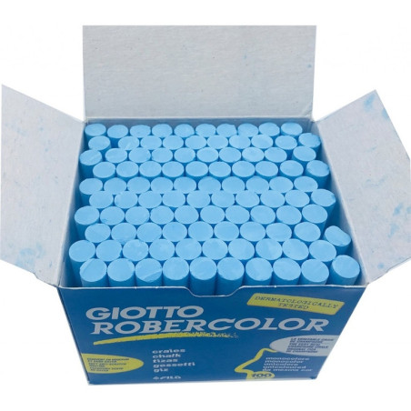 TIZA ROBERCOLOR ANTIPOLVO COLOR C/100U AZUL GRANEL FILA F539605