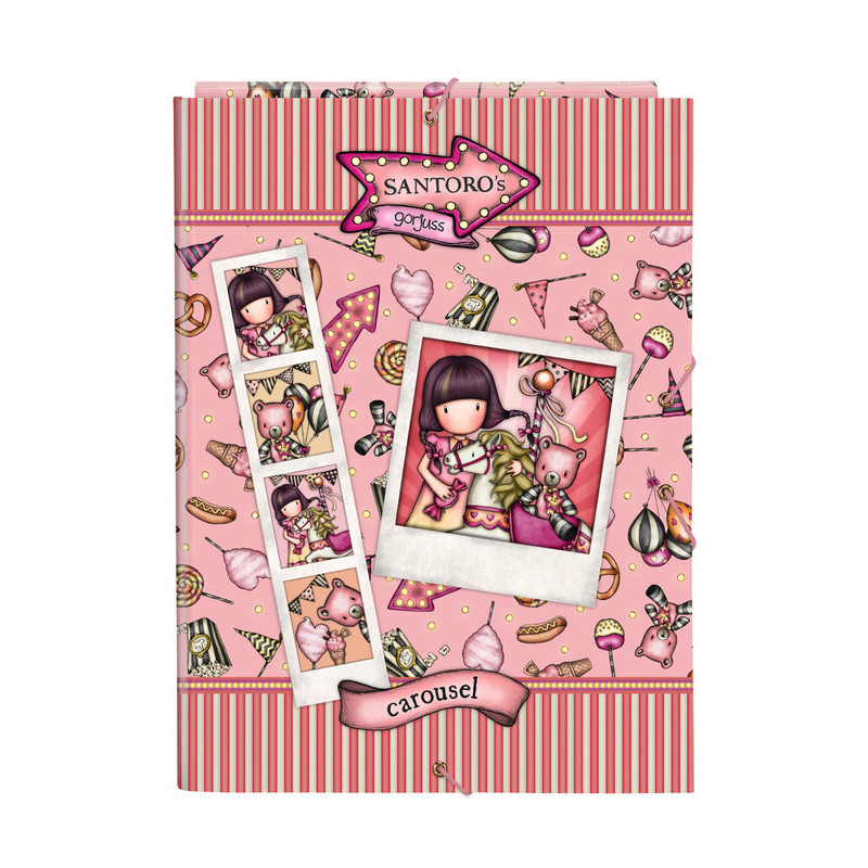 CARPETA FOLIO 3 SOLAPAS GORJUSS™ FAIRGROUND "CAROUSEL" SAFTA23 ENERO 522216068