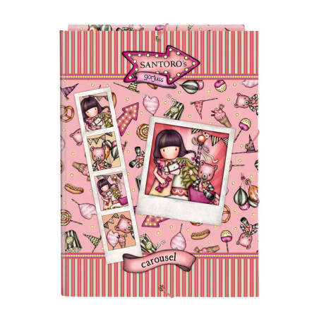 CARPETA FOLIO 3 SOLAPAS GORJUSS™ FAIRGROUND "CAROUSEL" SAFTA23 ENERO 522216068