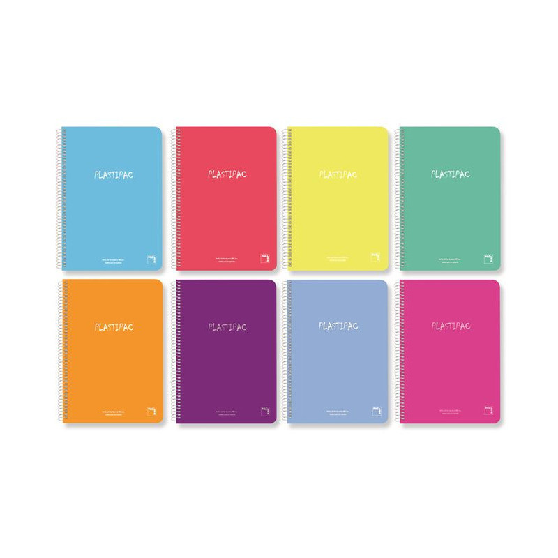 CUADERNO T PP FOLIO 80H PACSA PLASTIPAC 90G MILIMETRADO 16568