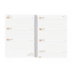 AGENDA ESPIRAL ANUAL YEAR E10 SV 2022 NEGRO+ FINOCAM22 741456022