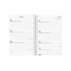 AGENDA ESPIRAL ANUAL DESIGN COL.E5 SV 2022 IMPOSIBLE+ FINOCAM22 742212522