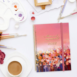 AGENDA ESPIRAL ANUAL DESIGN COL.E10 SV 2022 MOMENTO+ FINOCAM22 742232022