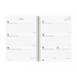 AGENDA ESPIRAL ANUAL DESIGN COL.E10 SV 2022 MOMENTO+ FINOCAM22 742232022