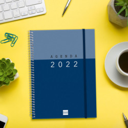 AGENDA ESPIRAL ANUAL MY ANTIBAC.E10 1DP 2022 AZUL+ FINOCAM22 743521022