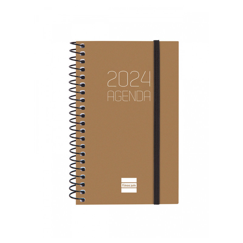 AGENDA ANUAL FINOCAM24 OPAQUE E3 SVH 2024 MARRON+ E3 79*127 742714024