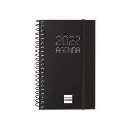 AGENDA ESPIRAL ANUAL OPAQUE E3 SV 2022 NEGRO+ FINOCAM22 742716022