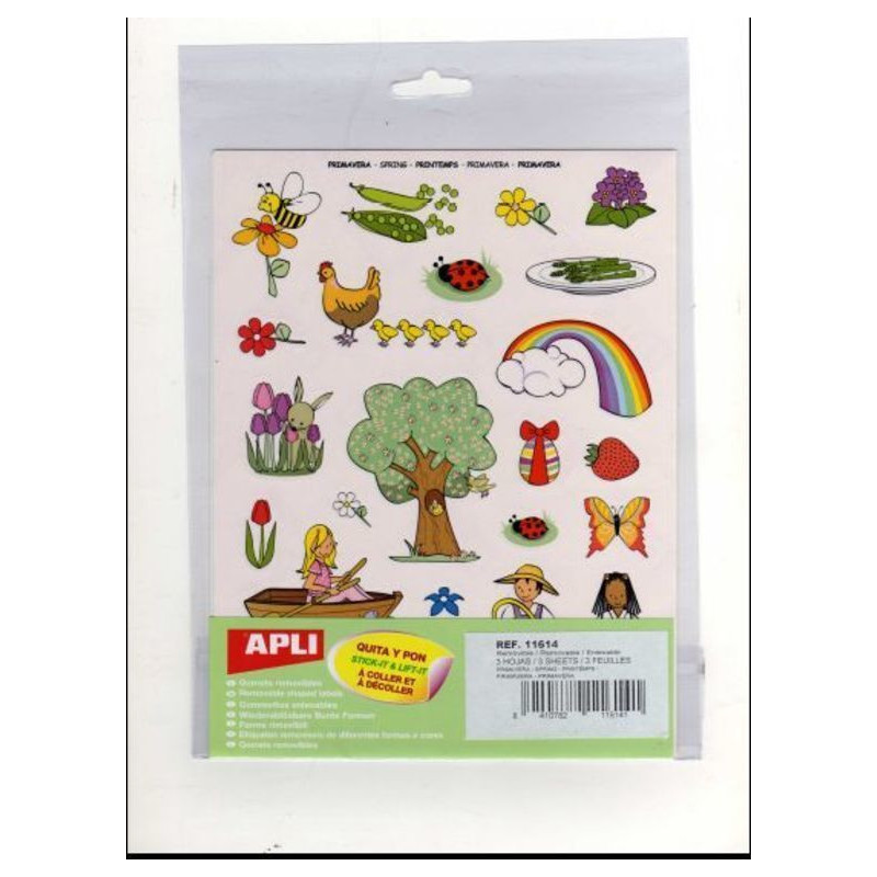 ETIQUETAS APLI GOMETS PRIMAVERA 3H REF.11614 ^