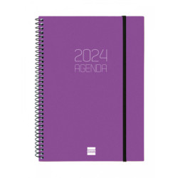 AGENDA ANUAL FINOCAM24 OPAQUE E10 SVH 2024 MORADO+ E10 155*212 742762724