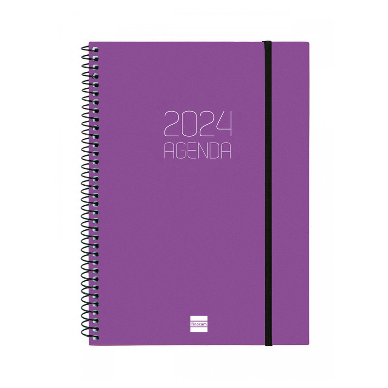 AGENDA ANUAL FINOCAM24 OPAQUE E10 SVH 2024 MORADO+ E10 155*212 742762724