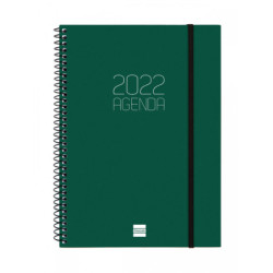 AGENDA ESPIRAL ANUAL OPAQUE E10 SV VERT.2022 VERDE+ FINOCAM22 742772022