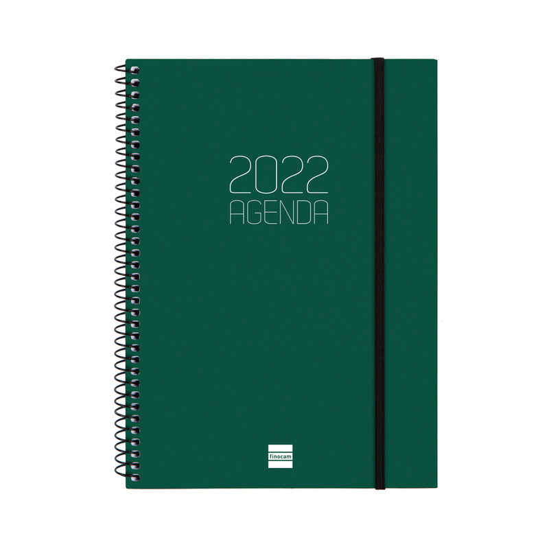 AGENDA ESPIRAL ANUAL OPAQUE E10 SV VERT.2022 VERDE+ FINOCAM22 742772022