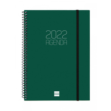 AGENDA ESPIRAL ANUAL OPAQUE E10 SV VERT.2022 VERDE+ FINOCAM22 742772022