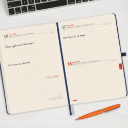 AGENDA ENCUADERNADA ANUAL TEXTURA MA5 1DP 2022 AZUL+ FINOCAM22 882241022