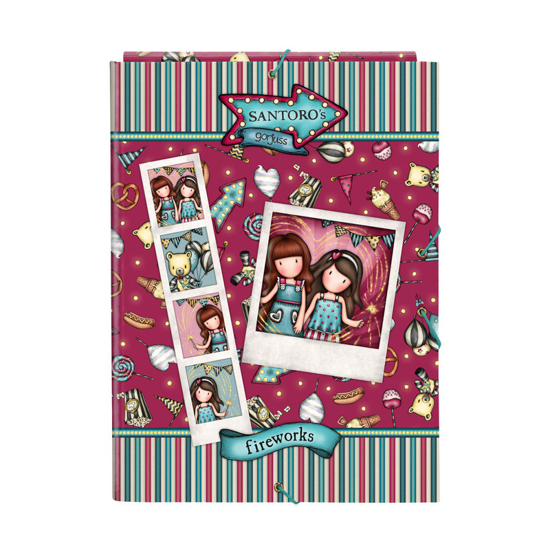 CARPETA FOLIO 3 SOLAPAS GORJUSS™ FAIRGROUND "FIREWORKS" SAFTA23 ENERO 522218068