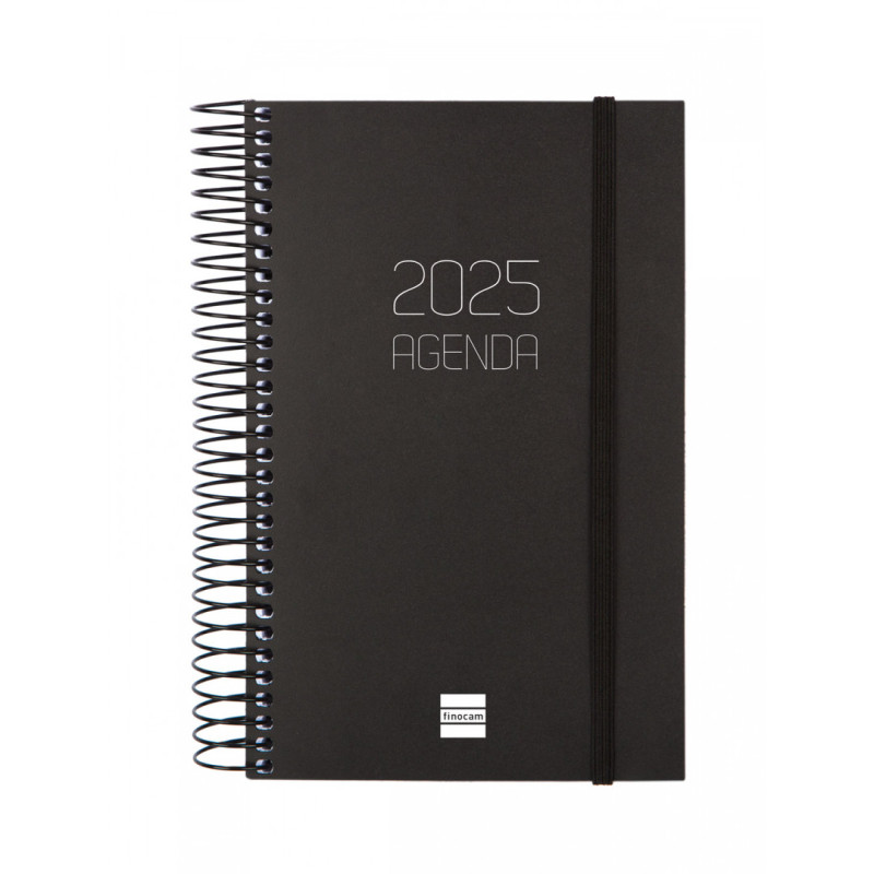 AGENDA ANUAL FINOCAM25 OPAQUE E5 (117*181) 1DP 2025 NEGRO+ 742906025