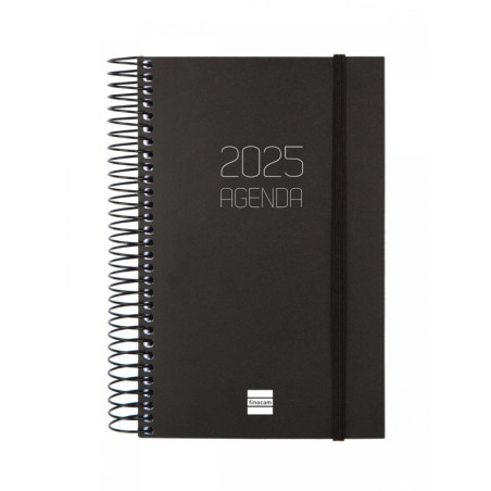 AGENDA ANUAL FINOCAM25 OPAQUE E5 (117*181) 1DP 2025 NEGRO+ 742906025