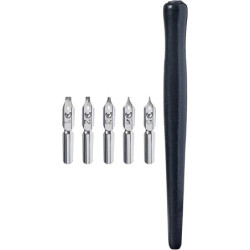 JUEGO SIMPLY SET CALIGRAFIA PLUMILLA C/5 PLUMILLAS MADERA 844300950