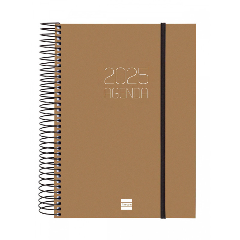 AGENDA ANUAL FINOCAM25 OPAQUE E10 (155*212) 1DP 2025 MARRON+ 742914025