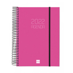 AGENDA ESPIRAL ANUAL OPAQUE E10 1DP 2022 ROSA+ FINOCAM22 742914522