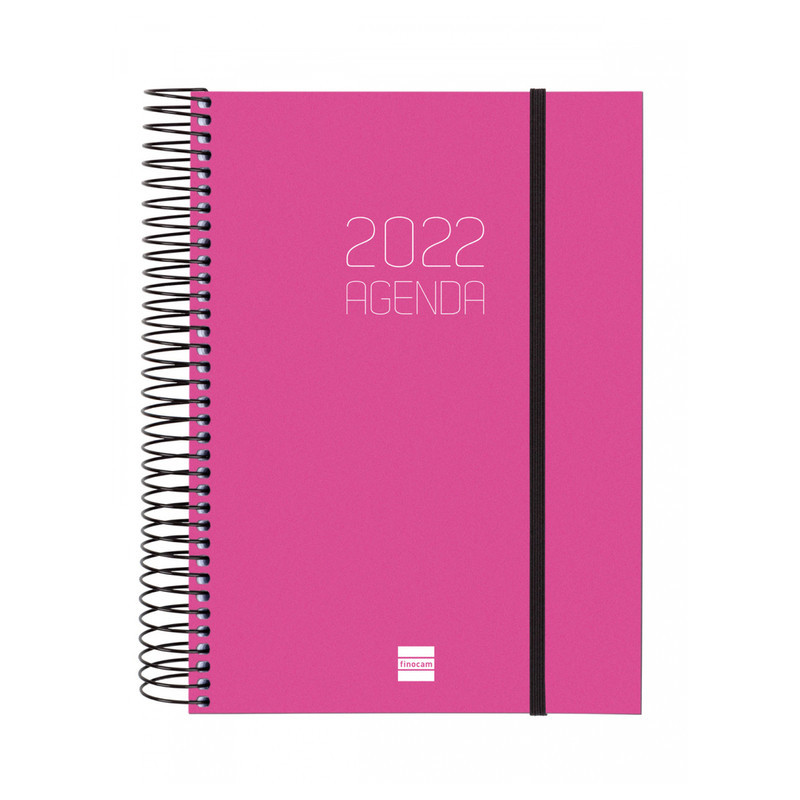 AGENDA ESPIRAL ANUAL OPAQUE E10 1DP 2022 ROSA+ FINOCAM22 742914522
