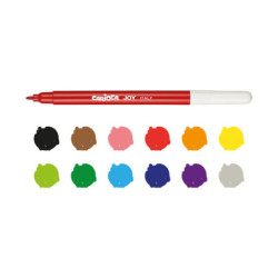 ROTULADOR CARIOCA JOY CARTON 12 COLORES