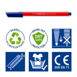 ROTULADOR STAEDTLER 10C CARTON BLISTER   326-C10