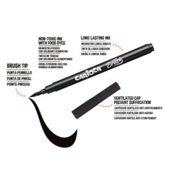 ROTULADOR CARIOCA SUPER BRUSH PUNTA PINCEL 10 COLORES 42937