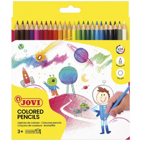 LAPICEROS COLOR CJ.24u. JOVI 730/24