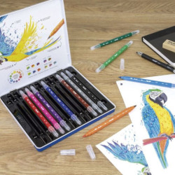 ROTULADOR MILAN DOBLE PUNTA C/12 METAL 6161612