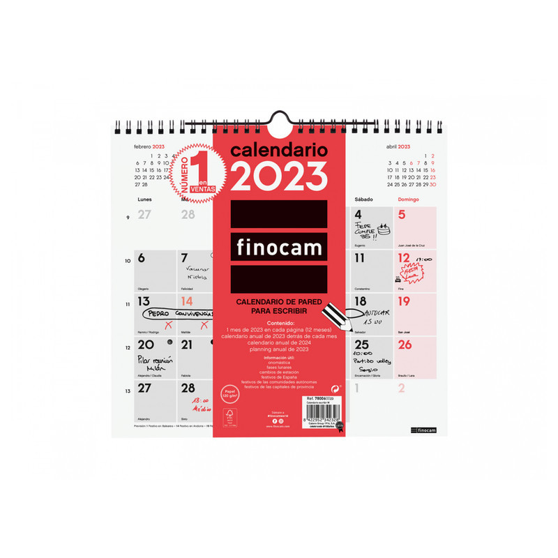 CALENDARIO PARED ESCRIBIR M 2023+ M - 265*245 780060023 FINOCAM23
