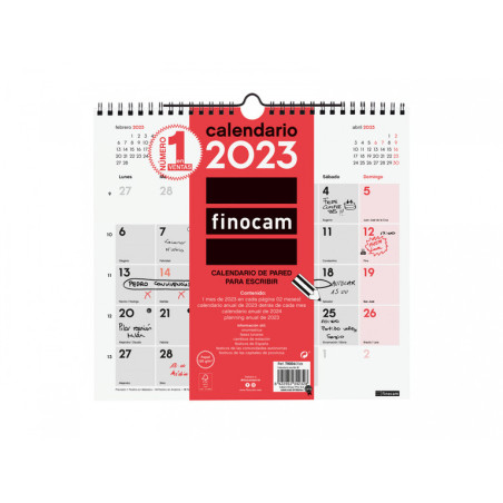 CALENDARIO PARED ESCRIBIR M 2023+ M - 265*245 780060023 FINOCAM23