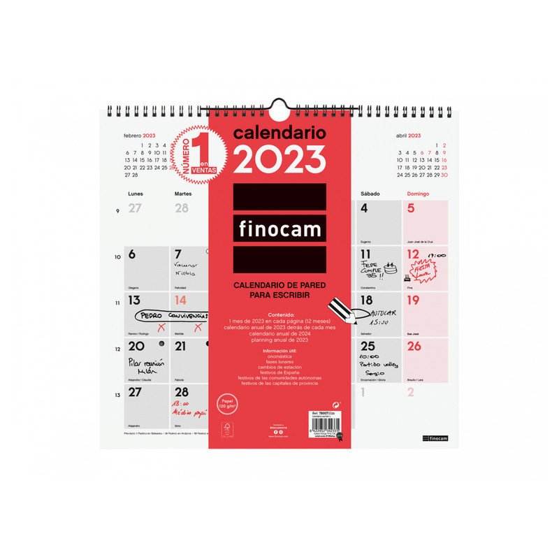 CALENDARIO PARED ESCRIBIR L 2023+ L - 340*320 780070023 FINOCAM23