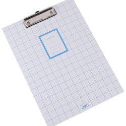 CARPETA A4 MUELLE S/TAPA DELI CARTON RAYADO CUADROS EF75502 UNIDAD