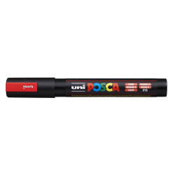 MARCADOR UNI-BALL POSCA PC-5M PUNTA REDONDA 1,8-2,5MM FLUOR ROJO -F15-