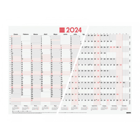 CALENDARIO ANUAL FINOCAM24 POSTER PLANIFICADOR MIXTO 2024+ 680*485 780360024