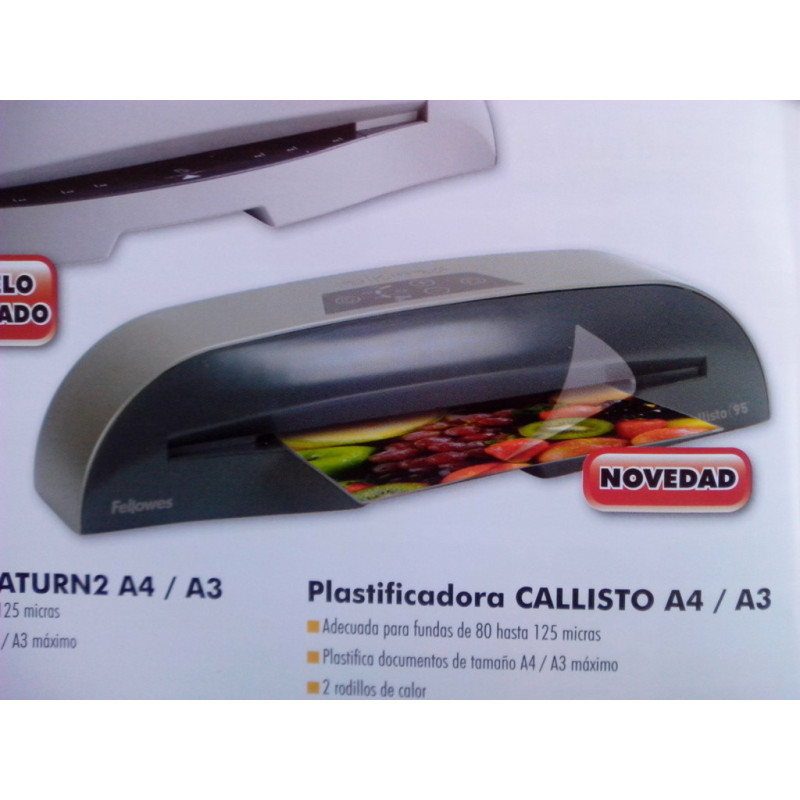 MAQUINA PLASTIFICAR FELLOWES A-3 CALLISTO CRC 57285