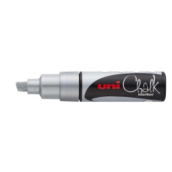 MARCADOR UNI-BALL CHALK TIZA LIQUIDA BISEL PWE-8K PLATA