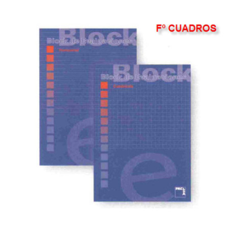 BLOC EVALUACION FOLIO PACSA CUADROS 4*4 18705