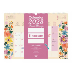 CALENDARIO DESIGN L 2023 FLORAL INTL+ L - 430*310 787500123 FINOCAM23